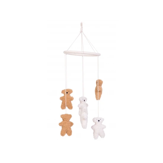 Childhome Teddy – závesný kolotoč Teddy so 6 medvedíkmi