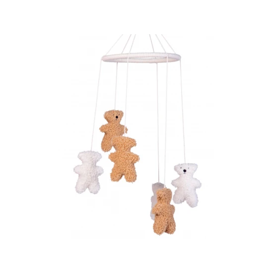 Childhome Teddy – závesný kolotoč Teddy so 6 medvedíkmi