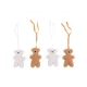 Childhome Teddy – závesný kolotoč Teddy so 6 medvedíkmi