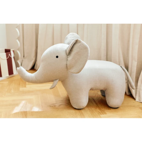 Childhome Grey – dizajnový textilný slon na sedenie