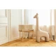 Childhome Beige – dizajnová textilná žirafa 131 cm na sedenie
