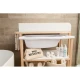 Childhome White Natural – prebaľovací pult s vaničkou na kúpanie