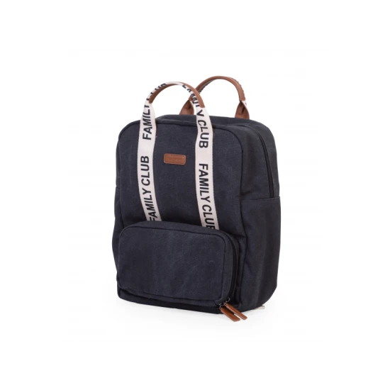 Childhome Family Club Black – prebaľovací batoh 40×30×16 cm