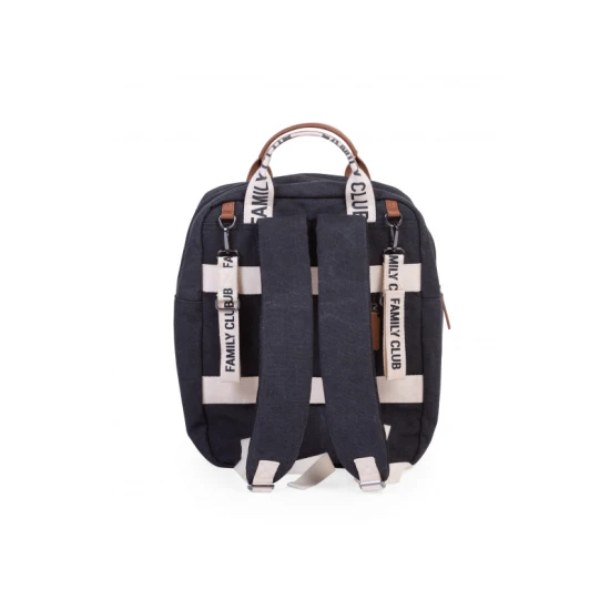 Childhome Family Club Black – prebaľovací batoh 40×30×16 cm