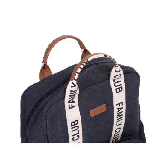 Childhome Family Club Black – prebaľovací batoh 40×30×16 cm