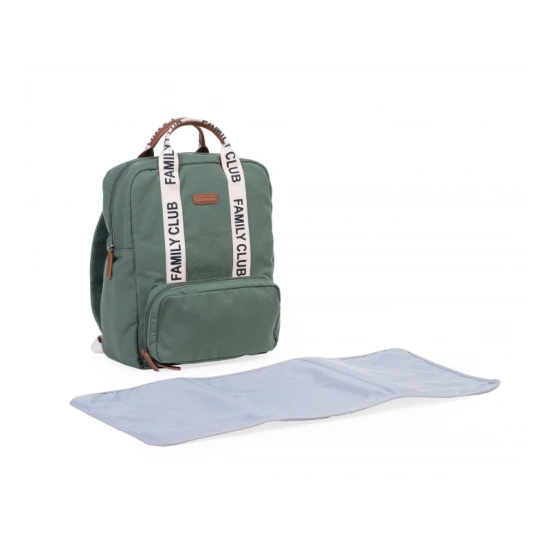 Childhome Family Club Green – prebaľovací batoh 40×30×16 cm