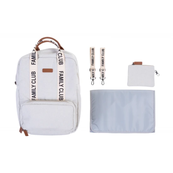 Childhome Family Club Off White – prebaľovací batoh 40×30×16 cm