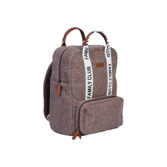 Childhome Family Club Signature Teddy Soft Brown – prebaľovací batoh 40×30×16 cm