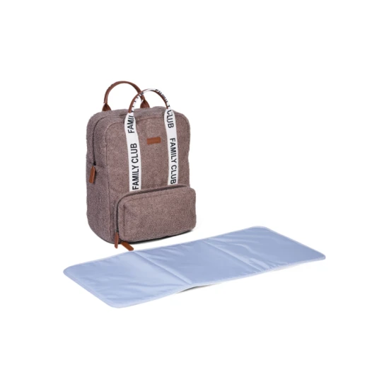 Childhome Family Club Signature Teddy Soft Brown – prebaľovací batoh 40×30×16 cm