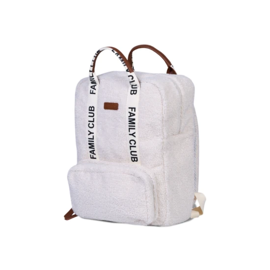 Childhome Family Club Signature Teddy Off White – prebaľovací batoh 40×30×16 cm