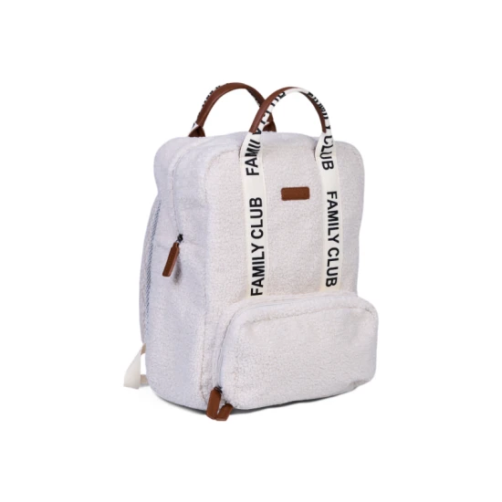 Childhome Family Club Signature Teddy Off White – prebaľovací batoh 40×30×16 cm