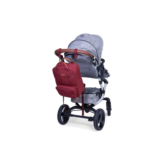 Childhome Family Club Signature Urban Burgundy – prebaľovací batoh 40×30×16 cm