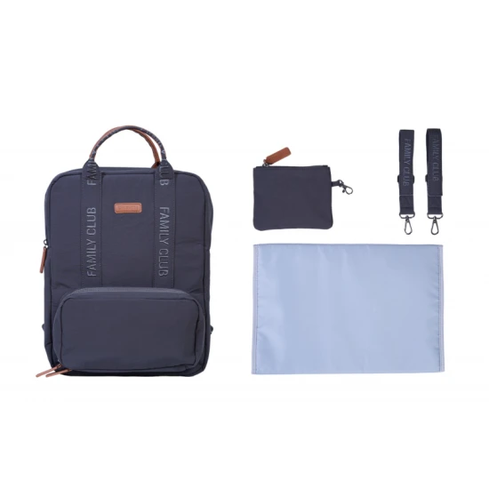 Childhome Family Club Signature Urban Dark Grey – prebaľovací batoh 40×30×16 cm