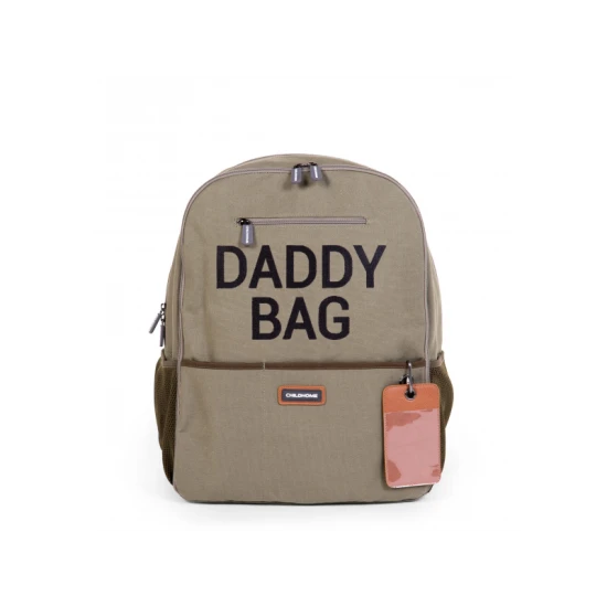 Childhome Daddy Bag Canvas Khaki – prebaľovací batoh pre oteckov