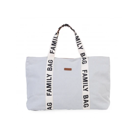 Childhome Family Bag Canvas Off White – cestovná taška 55×40×18 cm