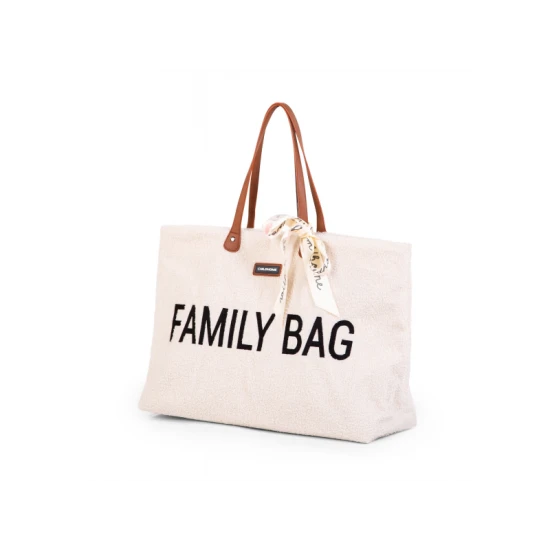 Childhome Family Bag Teddy Off White – cestovná taška 55×40×18 cm