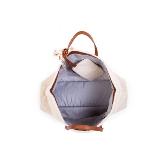 Childhome Family Bag Teddy Off White – cestovná taška 55×40×18 cm