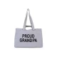 Childhome Grandpa Canvas Grey – cestovná taška pre dedka 55×34×16 cm