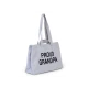 Childhome Grandpa Canvas Grey – cestovná taška pre dedka 55×34×16 cm