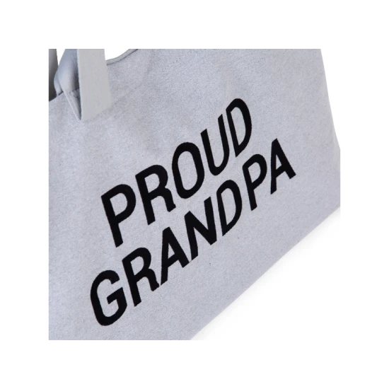 Childhome Grandpa Canvas Grey – cestovná taška pre dedka 55×34×16 cm