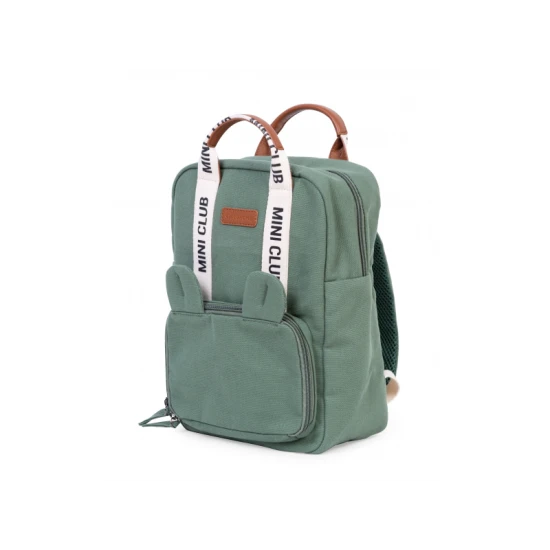 Childhome Mini Club Signature Green – detský batoh pre deti 3–5 rokov