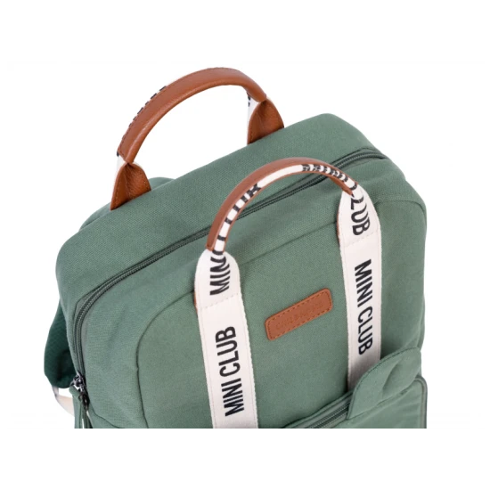 Childhome Mini Club Signature Green – detský batoh pre deti 3–5 rokov
