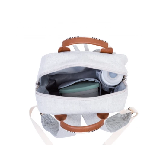 Childhome Mini Club Signature Off White – detský batoh pre deti 3–5 rokov