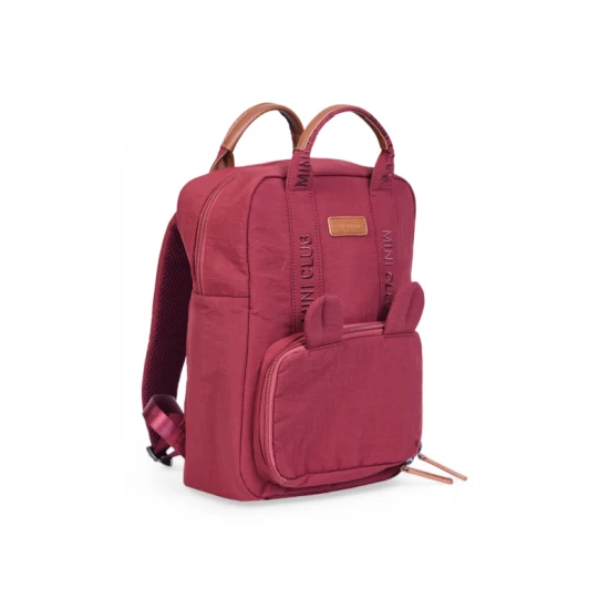 Childhome Mini Club Signature Burgundy – detský batoh pre deti 3–5 rokov