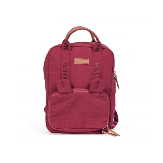 Childhome Mini Club Signature Burgundy – detský batoh pre deti 3–5 rokov
