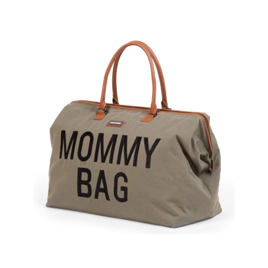 Childhome Mommy Bag Canvas Khaki – prebaľovacia taška 55×30×40 cm