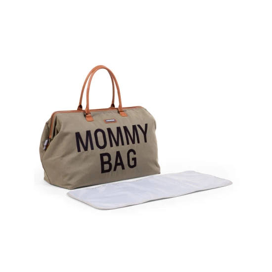Childhome Mommy Bag Canvas Khaki – prebaľovacia taška 55×30×40 cm