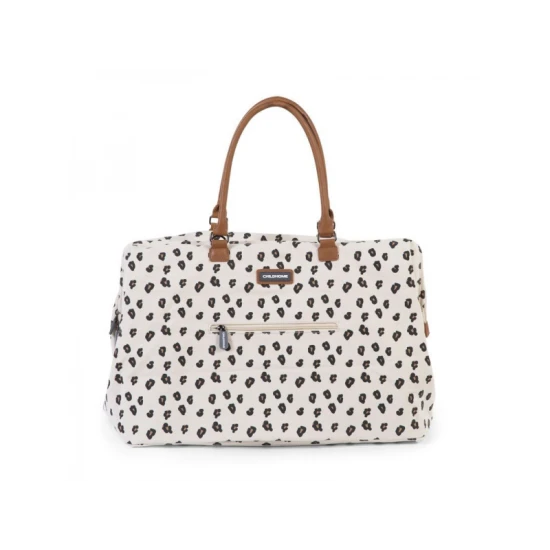 Childhome Mommy Bag Canvas Leopard – prebaľovacia taška 55×30×40 cm