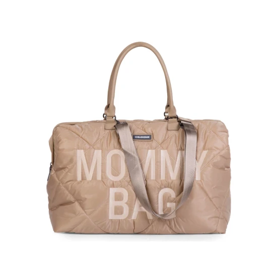 Childhome Mommy Bag Puffered Beige – prebaľovacia taška 55×30×40 cm