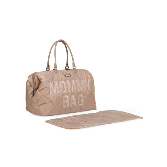 Childhome Mommy Bag Puffered Beige – prebaľovacia taška 55×30×40 cm
