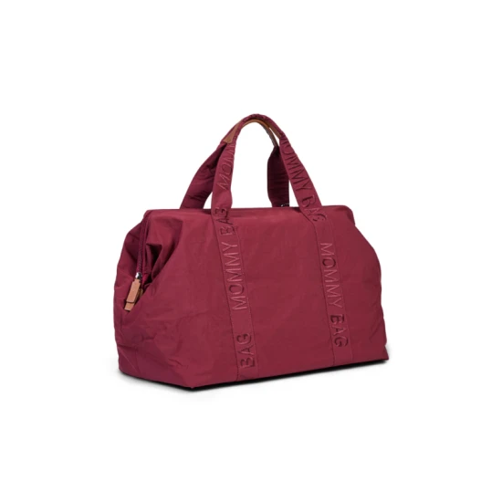 Childhome Mommy Bag Signature Urban Burgundy – prebaľovacia taška 55×30×40 cm
