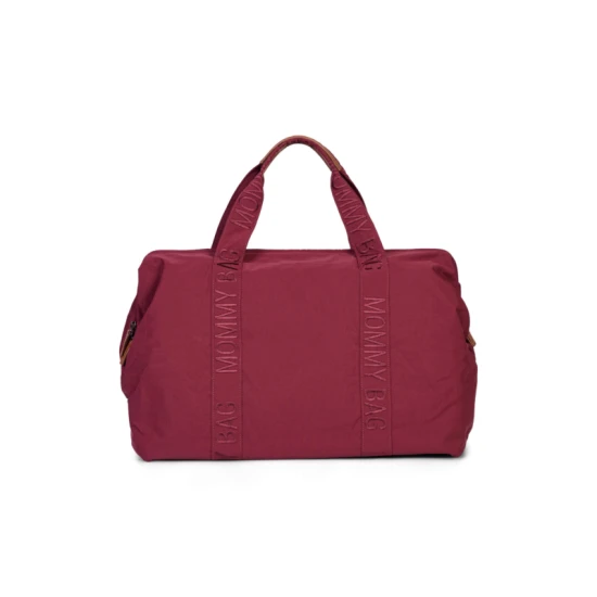 Childhome Mommy Bag Signature Urban Burgundy – prebaľovacia taška 55×30×40 cm