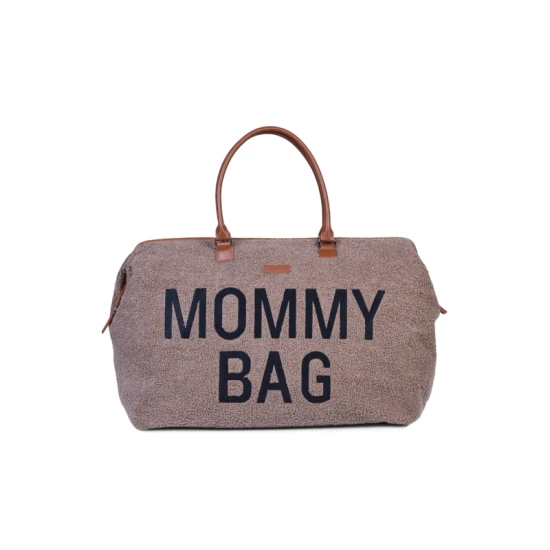 Childhome Mommy Bag Teddy Soft Brown – prebaľovacia taška 55×30×40 cm