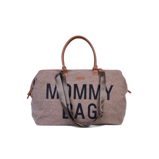 Childhome Mommy Bag Teddy Soft Brown – prebaľovacia taška 55×30×40 cm