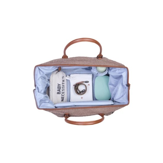 Childhome Mommy Bag Teddy Soft Brown – prebaľovacia taška 55×30×40 cm