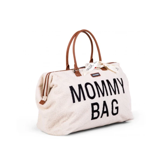 Childhome Mommy Bag Teddy Off White – prebaľovacia taška 55×30×40 cm