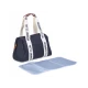 Childhome Mommy Club Signature Canvas Black – prebaľovacia taška 38×27×21 cm