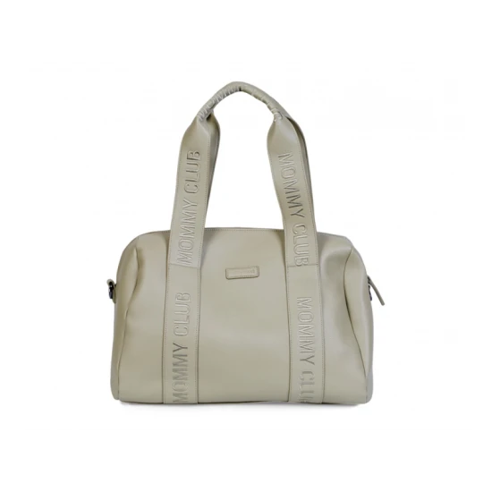 Childhome Mommy Club Signature Vegan Leather Green – prebaľovacia taška 38×27×21 cm