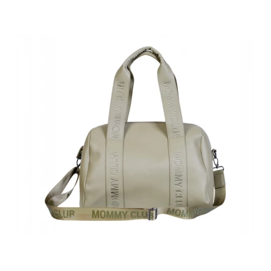 Childhome Mommy Club Signature Vegan Leather Green – prebaľovacia taška 38×27×21 cm