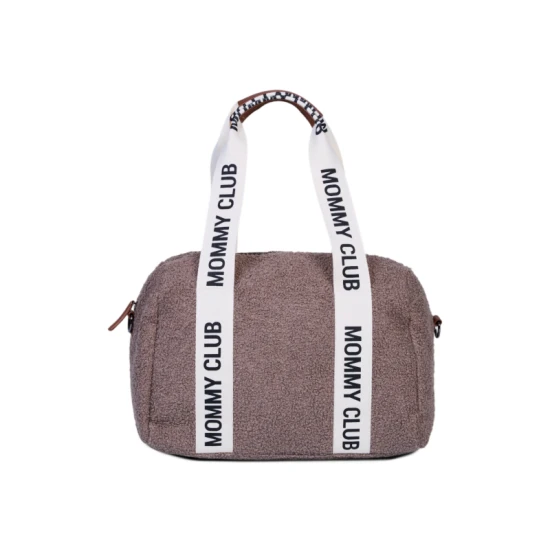 Childhome Mommy Club Signature Teddy Soft Brown – prebaľovacia taška 38×27×21 cm