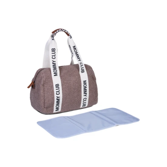 Childhome Mommy Club Signature Teddy Soft Brown – prebaľovacia taška 38×27×21 cm