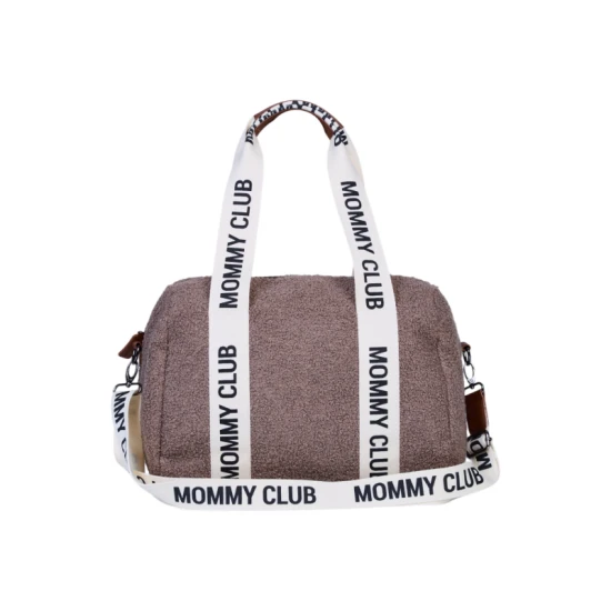 Childhome Mommy Club Signature Teddy Soft Brown – prebaľovacia taška 38×27×21 cm