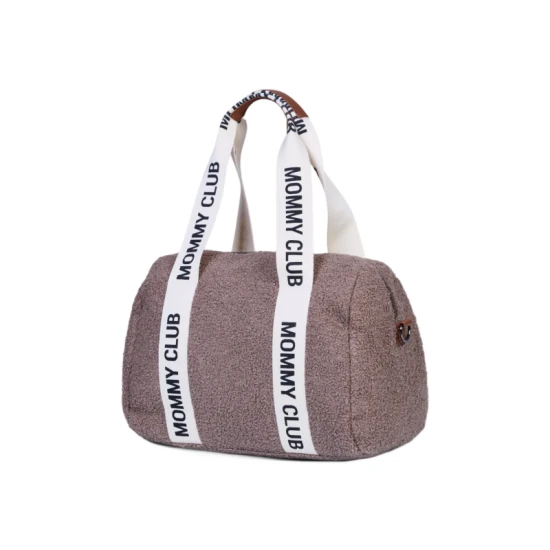 Childhome Mommy Club Signature Teddy Soft Brown – prebaľovacia taška 38×27×21 cm
