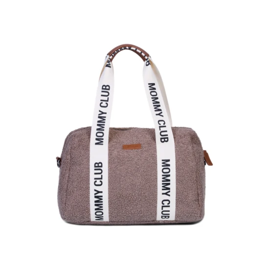 Childhome Mommy Club Signature Teddy Soft Brown – prebaľovacia taška 38×27×21 cm
