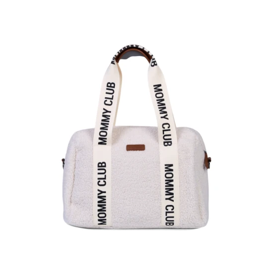 Childhome Mommy Club Signature Teddy Off White – prebaľovacia taška 38×27×21 cm