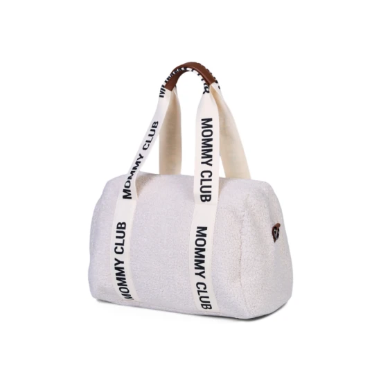 Childhome Mommy Club Signature Teddy Off White – prebaľovacia taška 38×27×21 cm